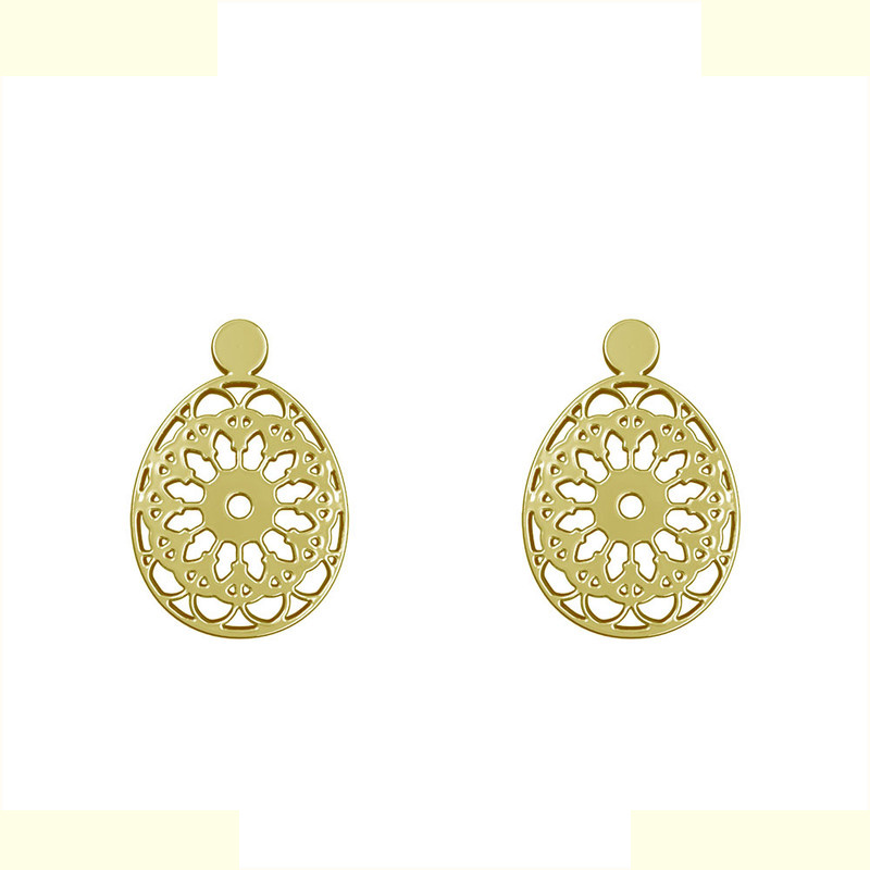 گوشواره طلا 18 عیار زنانه مدوپد مدل هندسی کد GA1-13610 گوشواره طلا 18 عیار زنانه مدوپد مدل هندسی کد GA1-13610