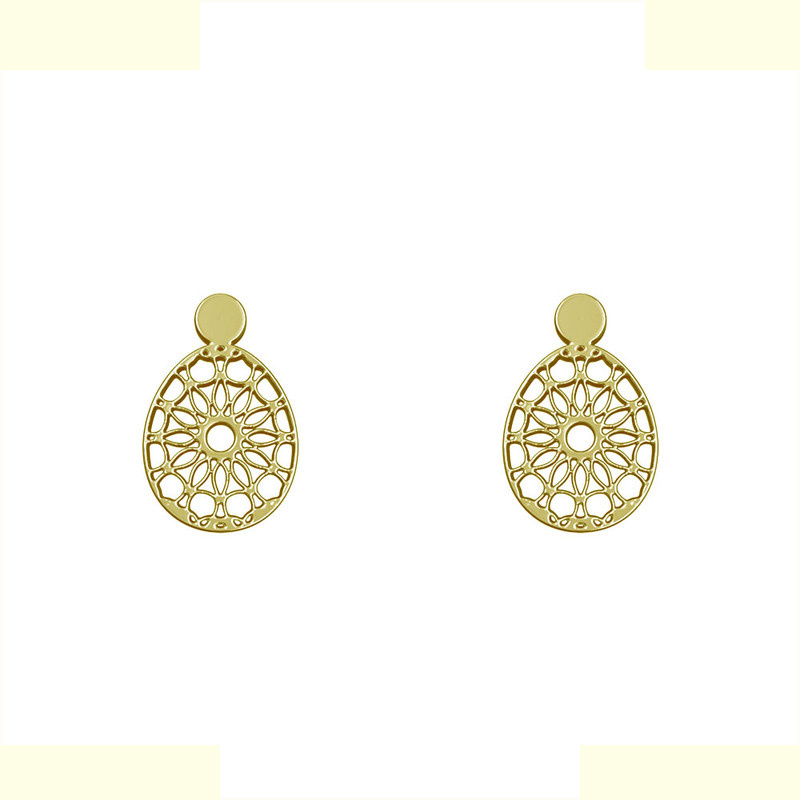 گوشواره طلا 18 عیار زنانه مدوپد مدل هندسی کد GA1-13617 گوشواره طلا 18 عیار زنانه مدوپد مدل هندسی کد GA1-13617