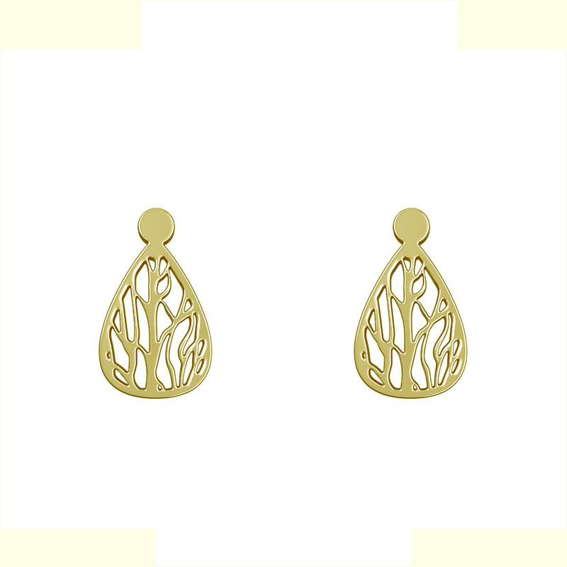 گوشواره طلا 18 عیار زنانه مدوپد مدل هندسی کد GA1-13642 گوشواره طلا 18 عیار زنانه مدوپد مدل هندسی کد GA1-13642