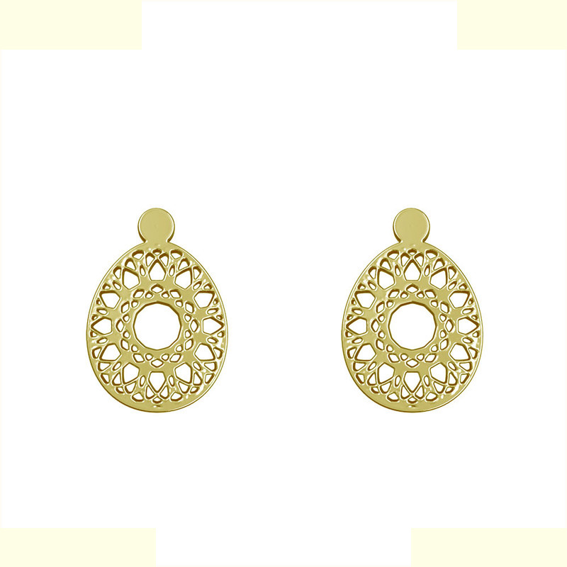 گوشواره طلا 18 عیار زنانه مدوپد مدل هندسی کد GA1-13695 گوشواره طلا 18 عیار زنانه مدوپد مدل هندسی کد GA1-13695