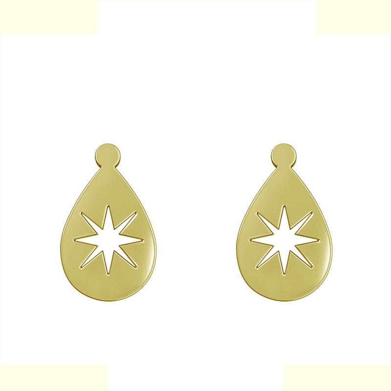 گوشواره طلا 18 عیار زنانه مدوپد مدل ستاره کد GA1-13700 گوشواره طلا 18 عیار زنانه مدوپد مدل ستاره کد GA1-13700