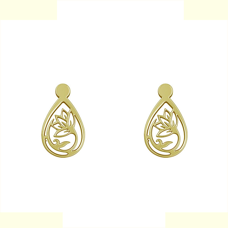 گوشواره طلا 18 عیار زنانه مدوپد مدل گل کد GA1-13728 گوشواره طلا 18 عیار زنانه مدوپد مدل گل کد GA1-13728