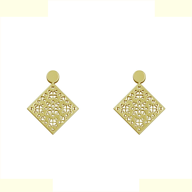 گوشواره طلا 18 عیار زنانه مدوپد مدل هندسی کد GA1-13791 گوشواره طلا 18 عیار زنانه مدوپد مدل هندسی کد GA1-13791