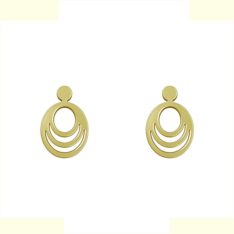 گوشواره طلا 18 عیار زنانه مدوپد مدل هندسی کد GA1-13829 گوشواره طلا 18 عیار زنانه مدوپد مدل هندسی کد GA1-13829