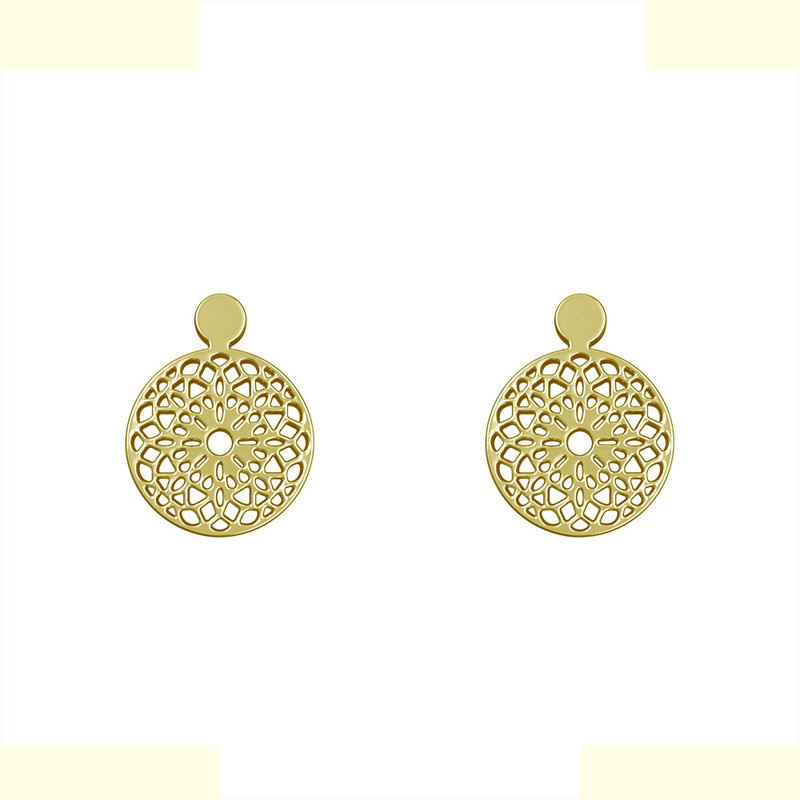 گوشواره طلا 18 عیار زنانه مدوپد مدل هندسی کد GA1-13845 گوشواره طلا 18 عیار زنانه مدوپد مدل هندسی کد GA1-13845