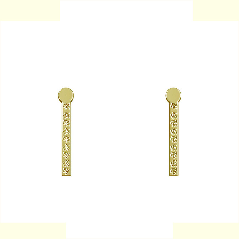 گوشواره طلا 18 عیار زنانه مدوپد مدل مستطیل کد GA1-13854 گوشواره طلا 18 عیار زنانه مدوپد مدل مستطیل کد GA1-13854