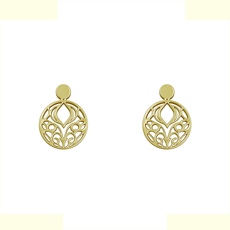 گوشواره طلا 18 عیار زنانه مدوپد مدل هندسی کد GA1-13872 گوشواره طلا 18 عیار زنانه مدوپد مدل هندسی کد GA1-13872