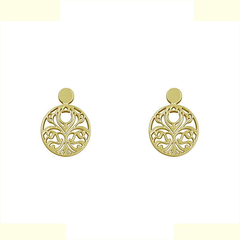 گوشواره طلا 18 عیار زنانه مدوپد مدل هندسی کد GA1-13885 گوشواره طلا 18 عیار زنانه مدوپد مدل هندسی کد GA1-13885