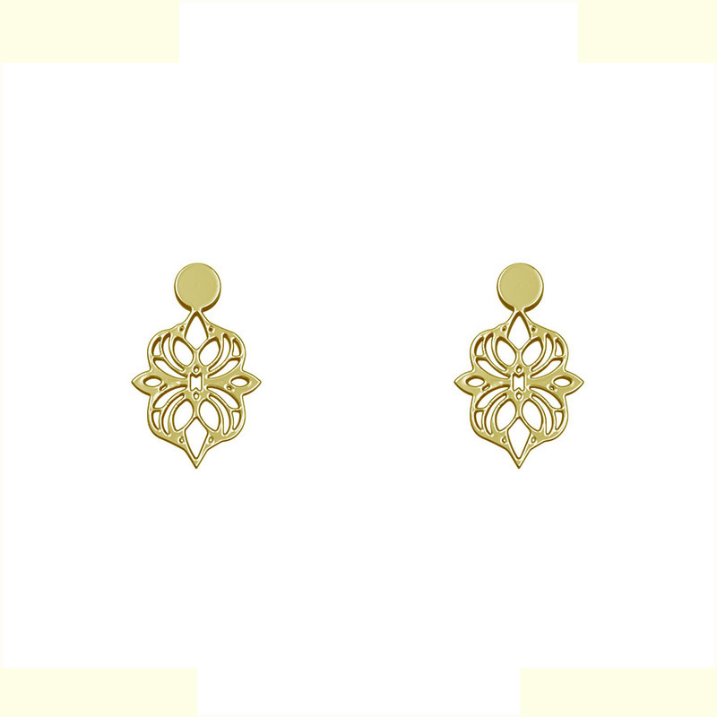 گوشواره طلا 18 عیار زنانه مدوپد مدل هندسی کد GA1-13892 گوشواره طلا 18 عیار زنانه مدوپد مدل هندسی کد GA1-13892