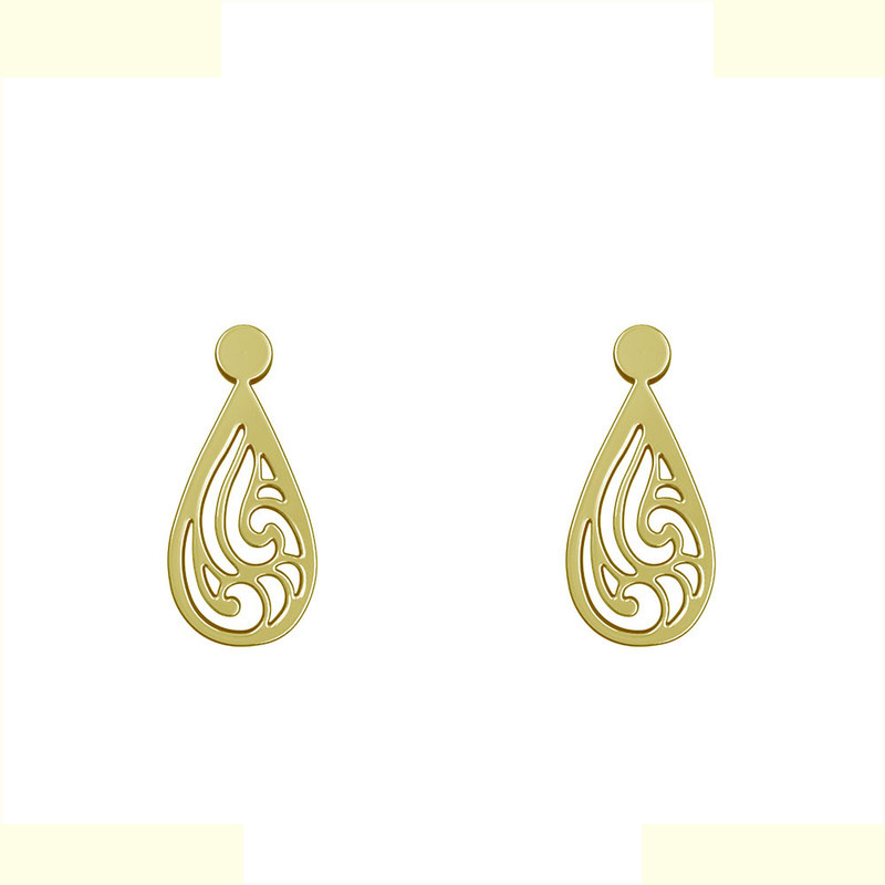 گوشواره طلا 18 عیار زنانه مدوپد مدل هندسی کد GA1-13896 گوشواره طلا 18 عیار زنانه مدوپد مدل هندسی کد GA1-13896