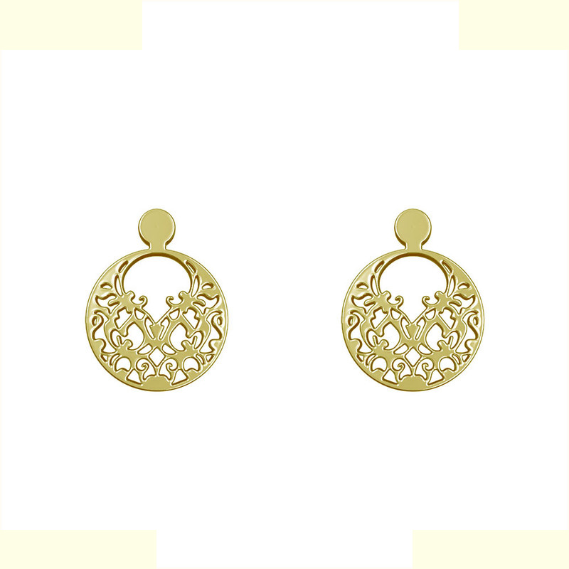 گوشواره طلا 18 عیار زنانه مدوپد مدل هندسی کد GA1-13913 گوشواره طلا 18 عیار زنانه مدوپد مدل هندسی کد GA1-13913