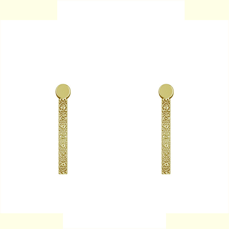 گوشواره طلا 18 عیار زنانه مدوپد مدل هندسی کد GA1-13915 گوشواره طلا 18 عیار زنانه مدوپد مدل هندسی کد GA1-13915