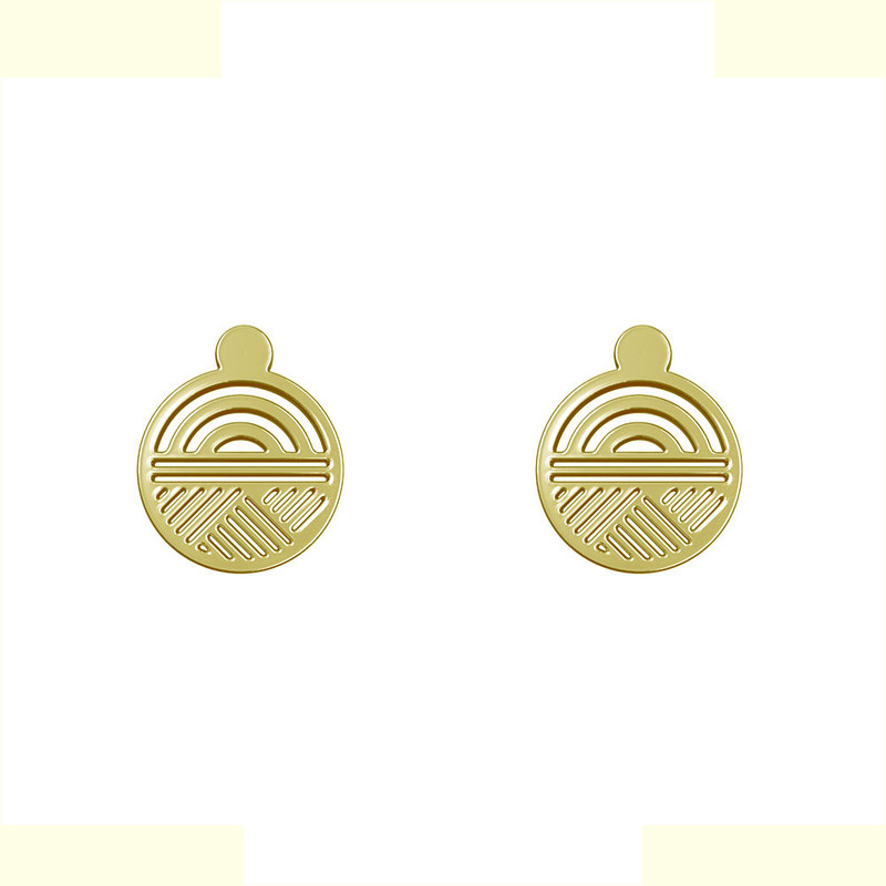 گوشواره طلا 18 عیار زنانه مدوپد مدل هندسی کد GA1-13921 گوشواره طلا 18 عیار زنانه مدوپد مدل هندسی کد GA1-13921