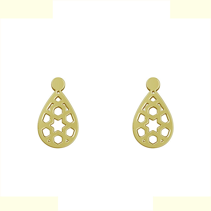 گوشواره طلا 18 عیار زنانه مدوپد مدل هندسی کد GA1-13929 گوشواره طلا 18 عیار زنانه مدوپد مدل هندسی کد GA1-13929