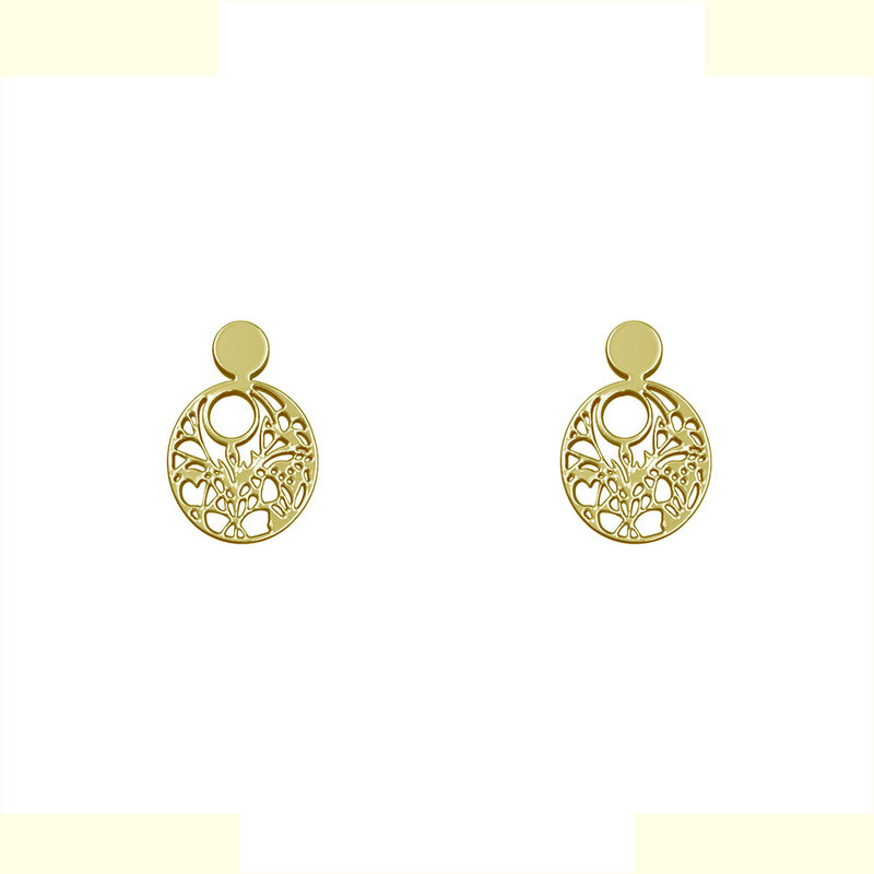 گوشواره طلا 18 عیار زنانه مدوپد مدل هندسی کد GA1-13932 گوشواره طلا 18 عیار زنانه مدوپد مدل هندسی کد GA1-13932