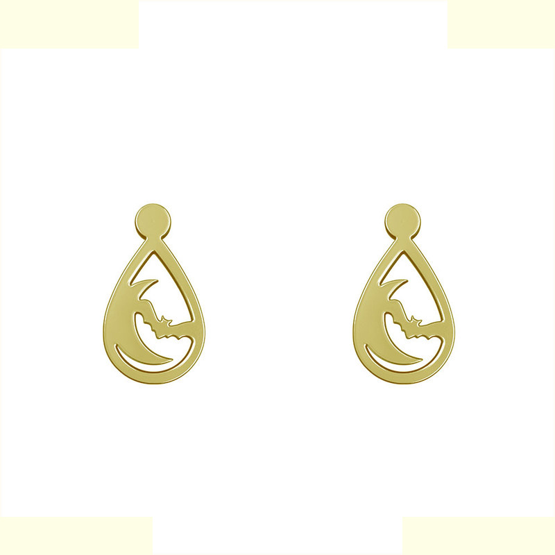 گوشواره طلا 18 عیار زنانه مدوپد مدل خفاش کد GA1-13938 گوشواره طلا 18 عیار زنانه مدوپد مدل خفاش کد GA1-13938