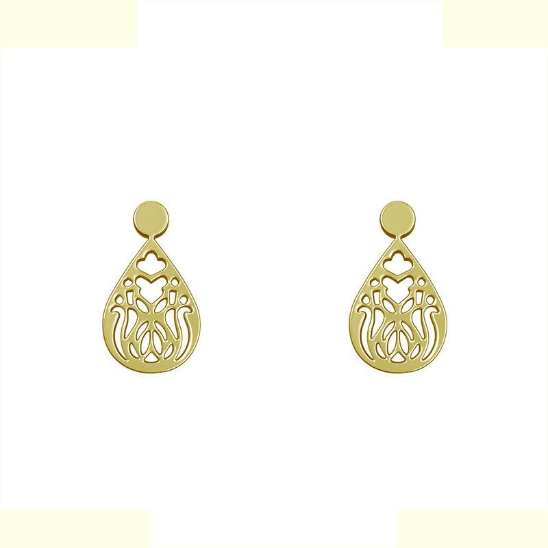 گوشواره طلا 18 عیار زنانه مدوپد مدل هندسی کد GA1-13946 گوشواره طلا 18 عیار زنانه مدوپد مدل هندسی کد GA1-13946