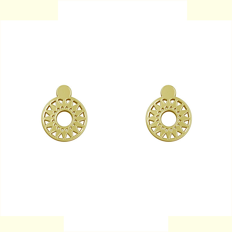 گوشواره طلا 18 عیار زنانه مدوپد مدل هندسی کد GA1-13969 گوشواره طلا 18 عیار زنانه مدوپد مدل هندسی کد GA1-13969