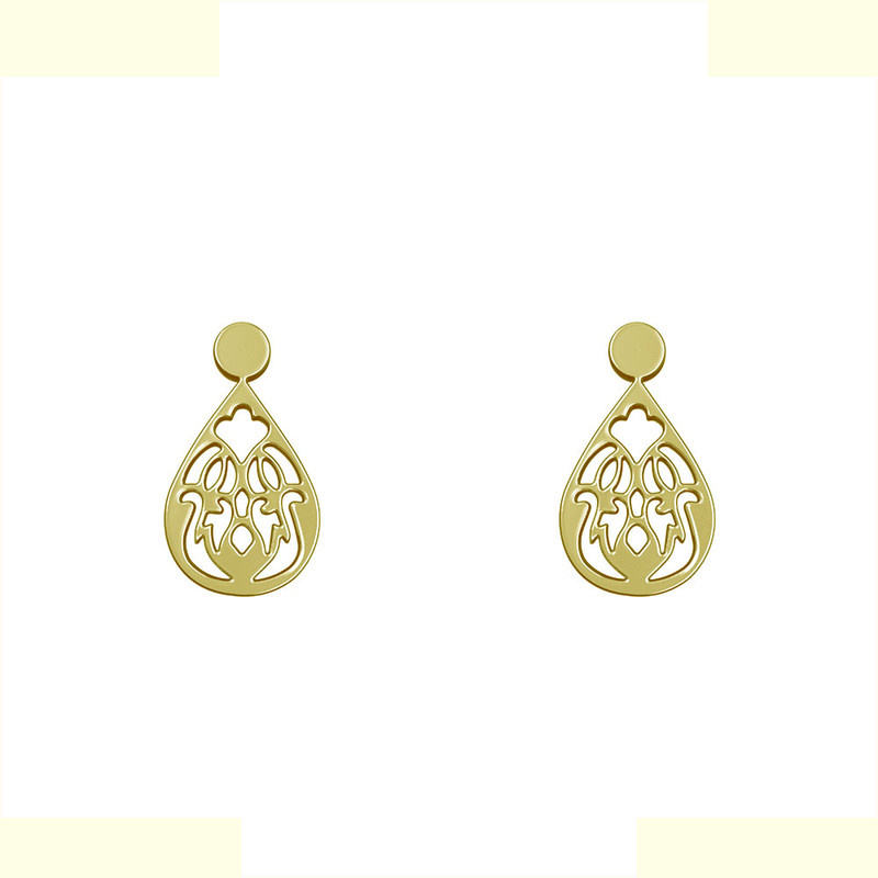 گوشواره طلا 18 عیار زنانه مدوپد مدل هندسی کد GA1-13973 گوشواره طلا 18 عیار زنانه مدوپد مدل هندسی کد GA1-13973