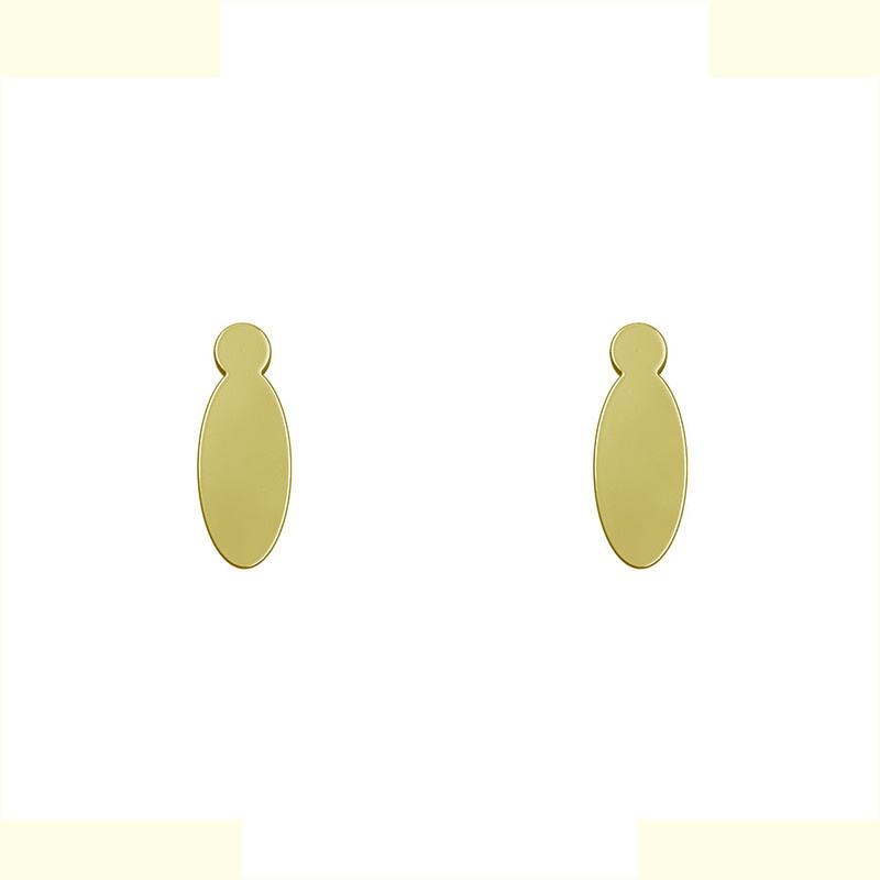 گوشواره طلا 18 عیار زنانه مدوپد مدل بیضی کد GA1-13975 گوشواره طلا 18 عیار زنانه مدوپد مدل بیضی کد GA1-13975