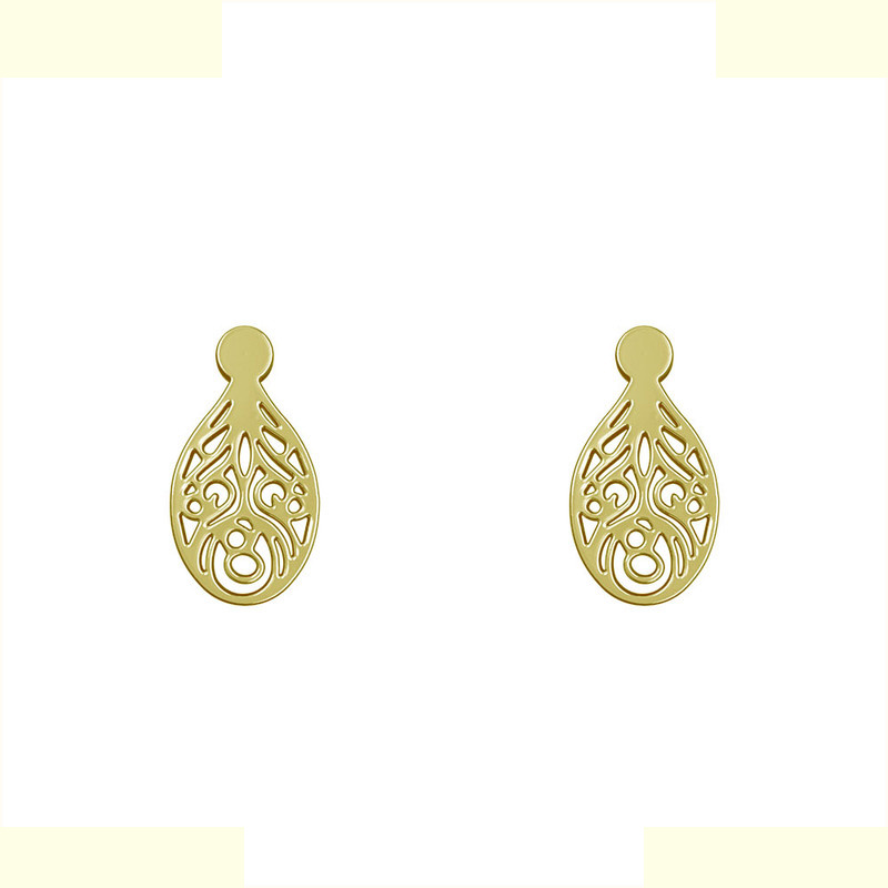 گوشواره طلا 18 عیار زنانه مدوپد مدل هندسی کد GA1-13977 گوشواره طلا 18 عیار زنانه مدوپد مدل هندسی کد GA1-13977