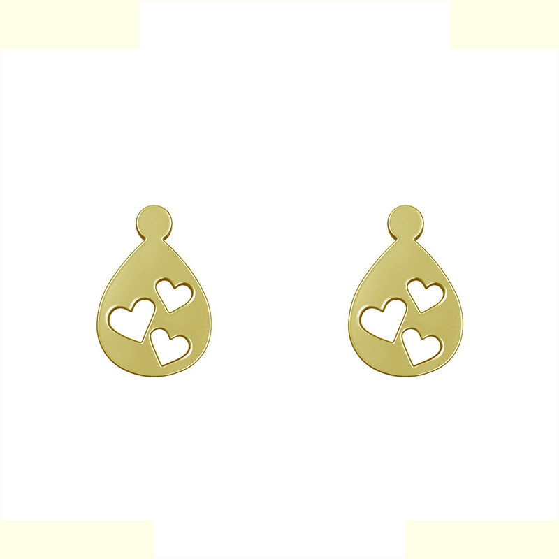 گوشواره طلا 18 عیار زنانه مدوپد مدل قلب کد GA1-14045 گوشواره طلا 18 عیار زنانه مدوپد مدل قلب کد GA1-14045