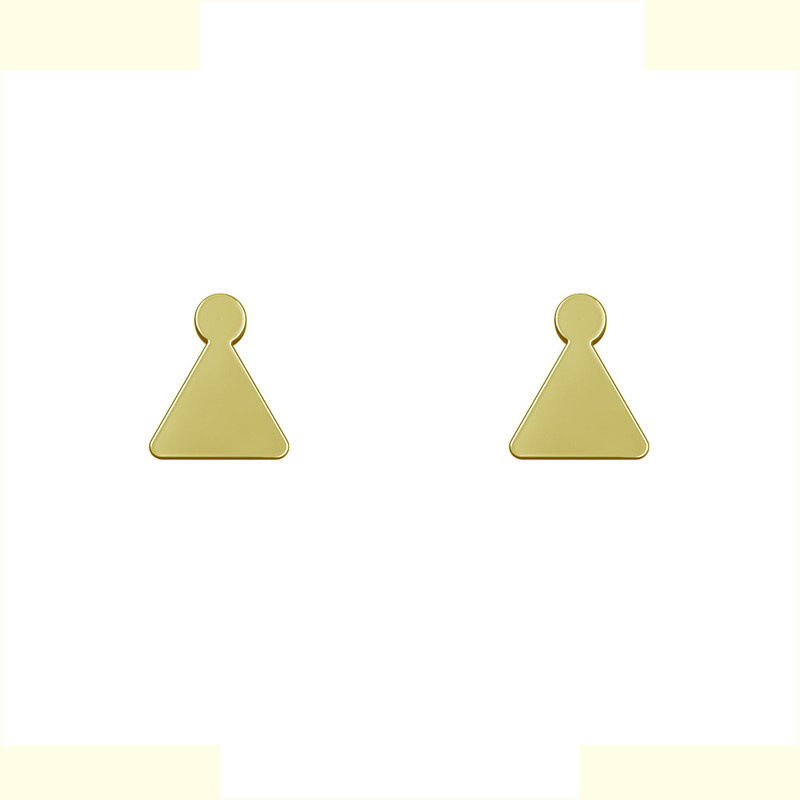 گوشواره طلا 18 عیار زنانه مدوپد مدل مثلث کد GA1-14077 گوشواره طلا 18 عیار زنانه مدوپد مدل مثلث کد GA1-14077