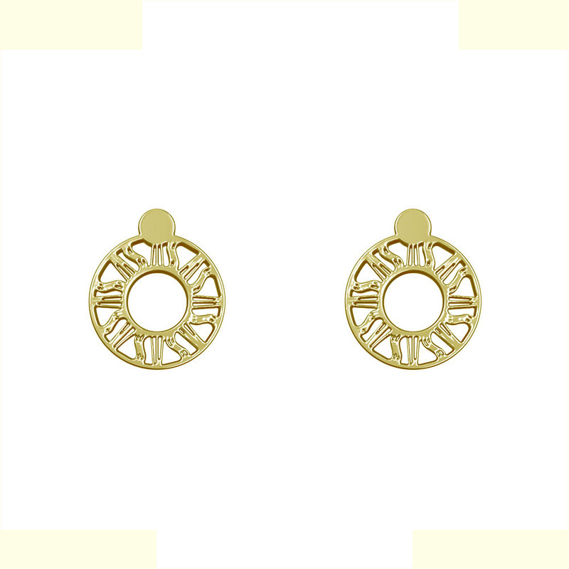 گوشواره طلا 18 عیار زنانه مدوپد مدل هندسی کد GA1-14081 گوشواره طلا 18 عیار زنانه مدوپد مدل هندسی کد GA1-14081