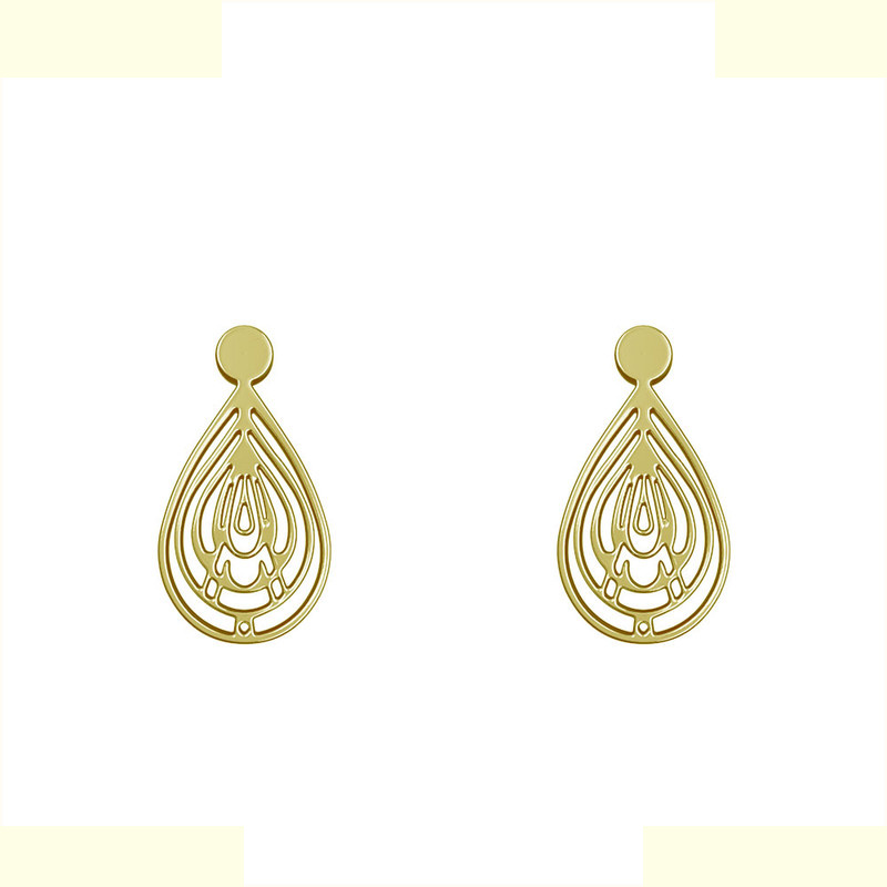 گوشواره طلا 18 عیار زنانه مدوپد مدل هندسی کد GA1-14083 گوشواره طلا 18 عیار زنانه مدوپد مدل هندسی کد GA1-14083