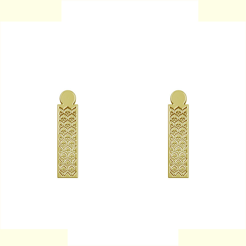 گوشواره طلا 18 عیار زنانه مدوپد مدل مستطیل کد GA1-14098 گوشواره طلا 18 عیار زنانه مدوپد مدل مستطیل کد GA1-14098