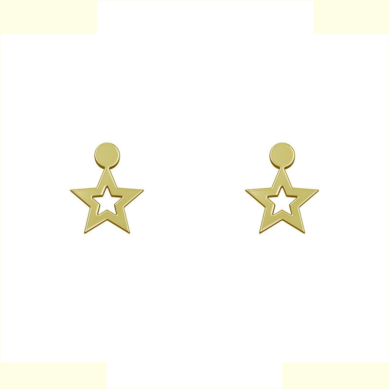 گوشواره طلا 18 عیار زنانه مدوپد مدل ستاره کد GA1-14176 گوشواره طلا 18 عیار زنانه مدوپد مدل ستاره کد GA1-14176