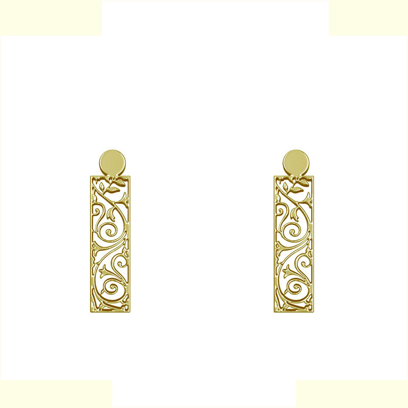 گوشواره طلا 18 عیار زنانه مدوپد مدل هندسی کد GA1-14182 گوشواره طلا 18 عیار زنانه مدوپد مدل هندسی کد GA1-14182