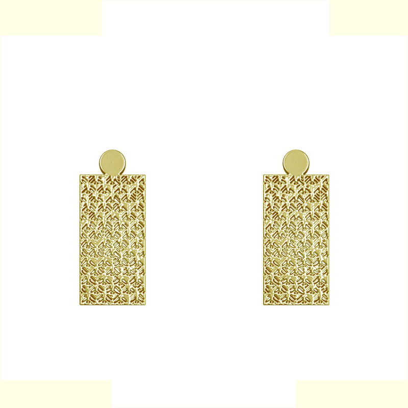 گوشواره طلا 18 عیار زنانه مدوپد مدل مستطیل کد GA1-14214 گوشواره طلا 18 عیار زنانه مدوپد مدل مستطیل کد GA1-14214