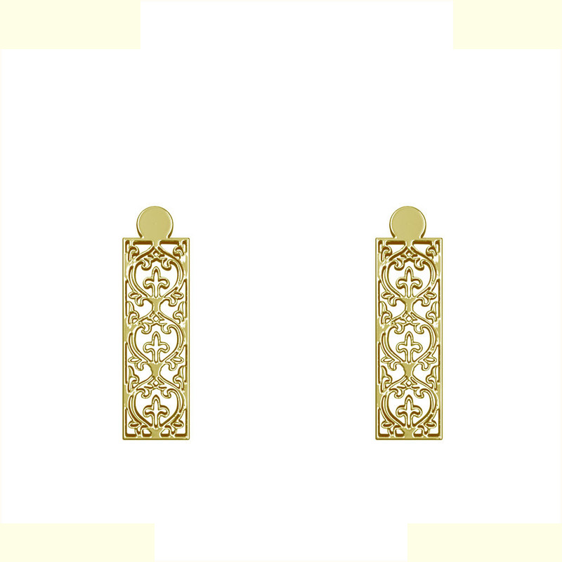 گوشواره طلا 18 عیار زنانه مدوپد مدل هندسی کد GA1-14255 گوشواره طلا 18 عیار زنانه مدوپد مدل هندسی کد GA1-14255