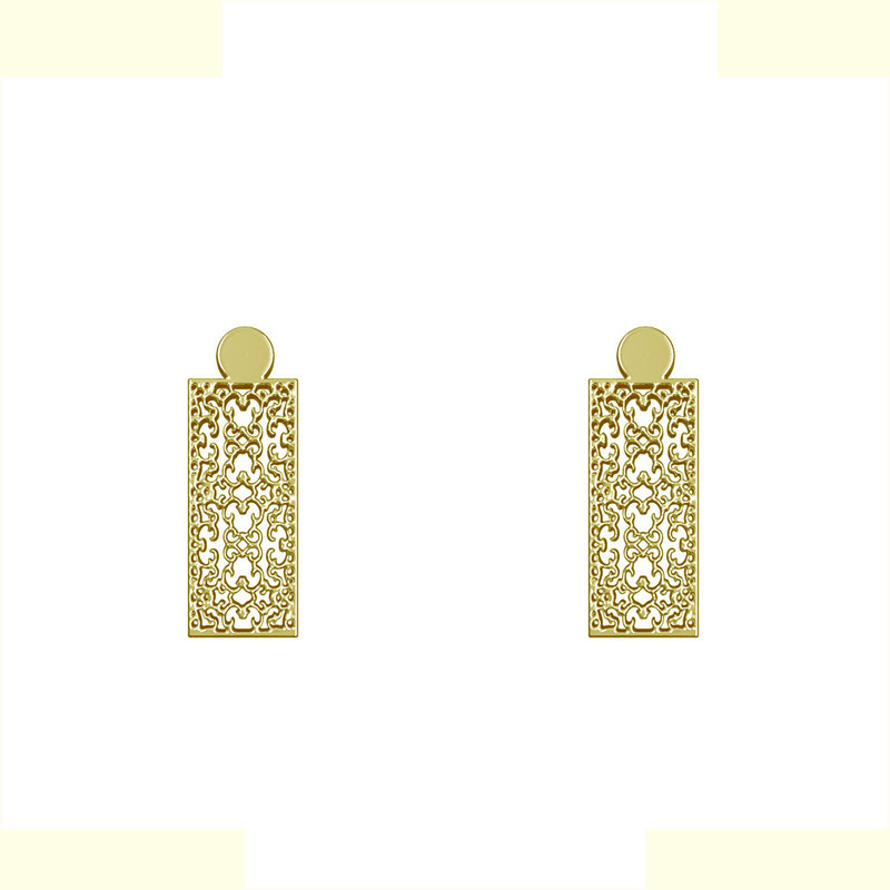 گوشواره طلا 18 عیار زنانه مدوپد مدل هندسی کد GA1-14271 گوشواره طلا 18 عیار زنانه مدوپد مدل هندسی کد GA1-14271