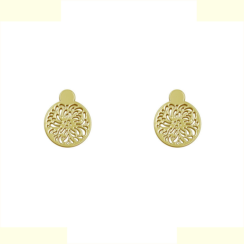 گوشواره طلا 18 عیار زنانه مدوپد مدل هندسی کد GA1-14306 گوشواره طلا 18 عیار زنانه مدوپد مدل هندسی کد GA1-14306