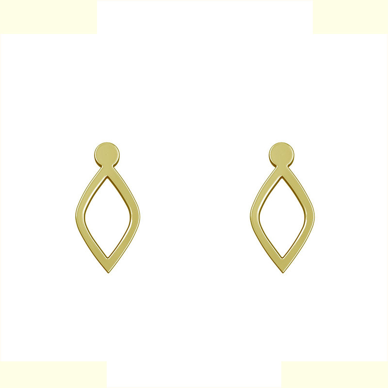 گوشواره طلا 18 عیار زنانه مدوپد مدل لوزی کد GA1-14311 گوشواره طلا 18 عیار زنانه مدوپد مدل لوزی کد GA1-14311