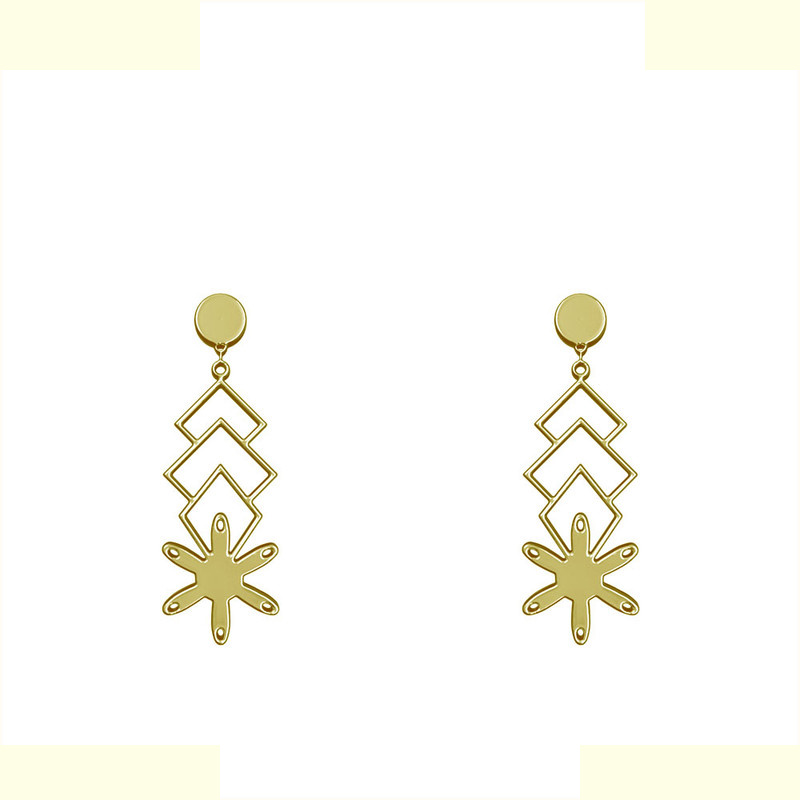 گوشواره طلا 18 عیار زنانه مدوپد مدل هندسی کد GA1-14376 گوشواره طلا 18 عیار زنانه مدوپد مدل هندسی کد GA1-14376