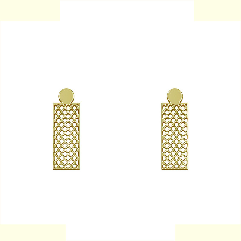 گوشواره طلا 18 عیار زنانه مدوپد مدل هندسی کد GA1-14427 گوشواره طلا 18 عیار زنانه مدوپد مدل هندسی کد GA1-14427