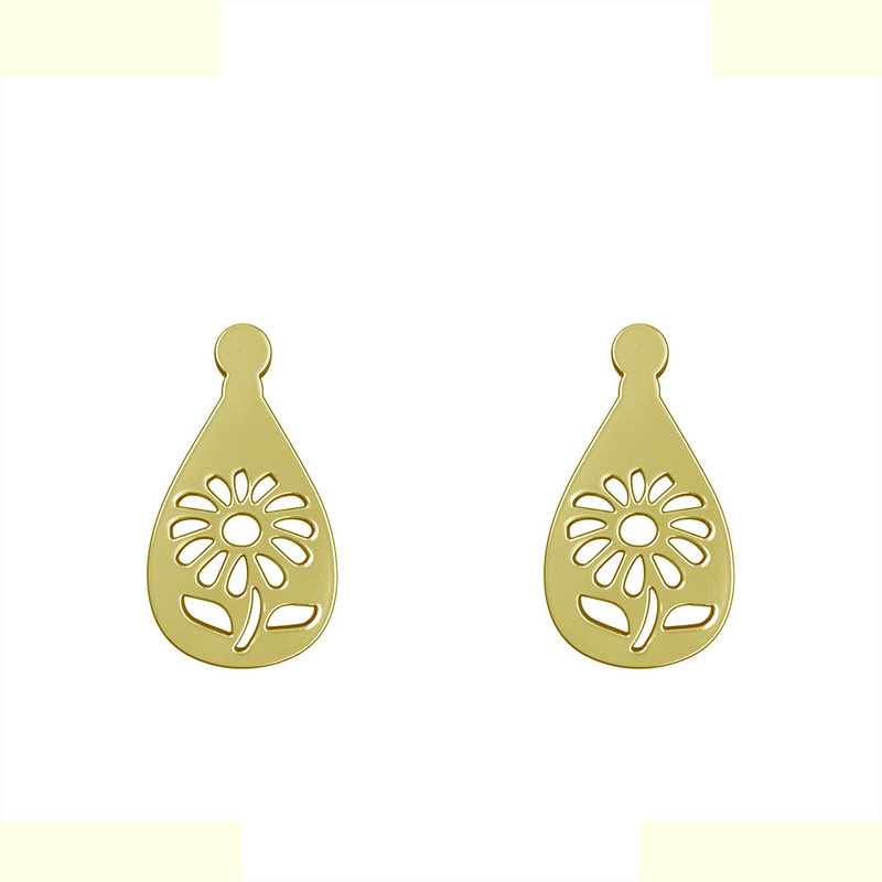 گوشواره طلا 18 عیار زنانه مدوپد مدل گل کد GA1-14510 گوشواره طلا 18 عیار زنانه مدوپد مدل گل کد GA1-14510