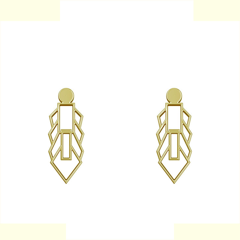 گوشواره طلا 18 عیار زنانه مدوپد مدل هندسی کد GA1-14536 گوشواره طلا 18 عیار زنانه مدوپد مدل هندسی کد GA1-14536