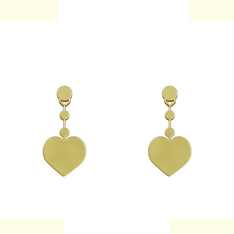 گوشواره طلا 18 عیار زنانه مدوپد مدل قلب کد GA1-14545 گوشواره طلا 18 عیار زنانه مدوپد مدل قلب کد GA1-14545