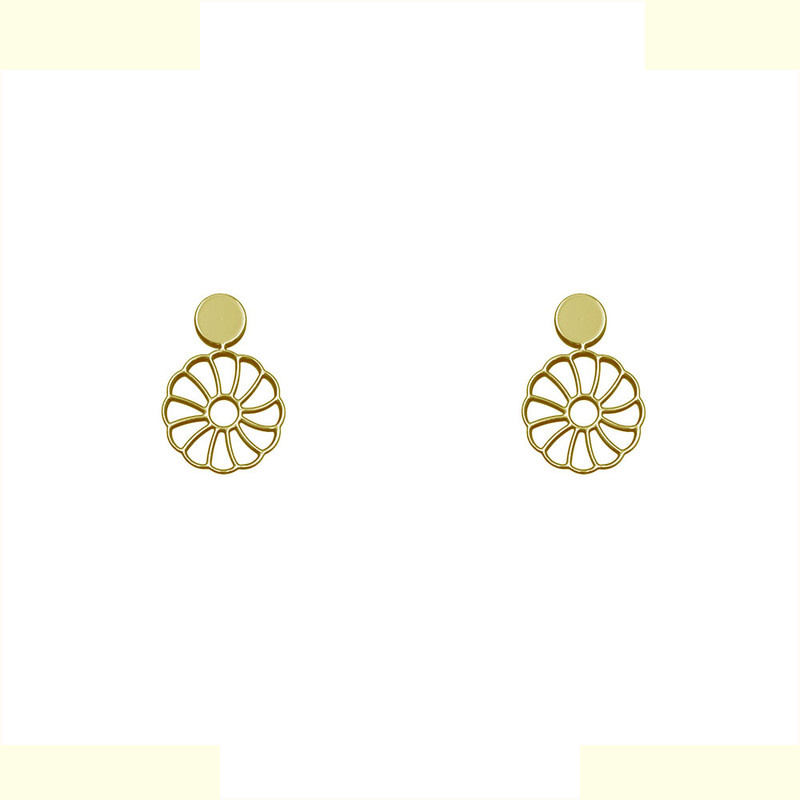 گوشواره طلا 18 عیار زنانه مدوپد مدل گل کد GA1-14603 گوشواره طلا 18 عیار زنانه مدوپد مدل گل کد GA1-14603