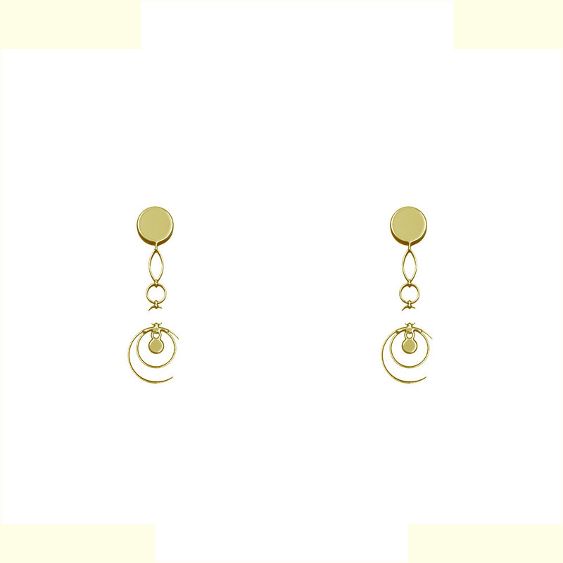 گوشواره طلا 18 عیار زنانه مدوپد مدل هندسی کد GA1-14610 گوشواره طلا 18 عیار زنانه مدوپد مدل هندسی کد GA1-14610