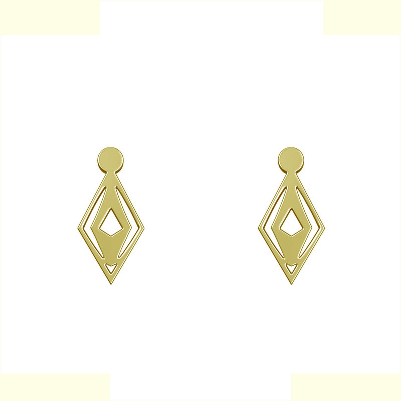 گوشواره طلا 18 عیار زنانه مدوپد مدل هندسی کد GA1-14619 گوشواره طلا 18 عیار زنانه مدوپد مدل هندسی کد GA1-14619