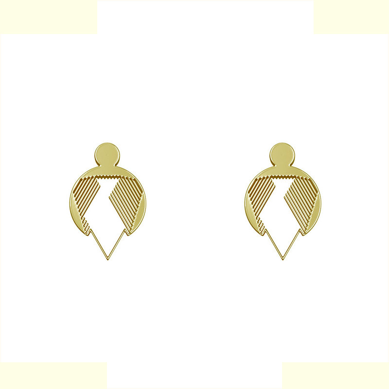 گوشواره طلا 18 عیار زنانه مدوپد مدل هندسی کد GA1-14623 گوشواره طلا 18 عیار زنانه مدوپد مدل هندسی کد GA1-14623