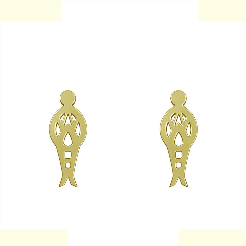 گوشواره طلا 18 عیار زنانه مدوپد مدل هندسی کد GA1-14682 گوشواره طلا 18 عیار زنانه مدوپد مدل هندسی کد GA1-14682