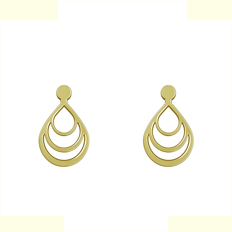 گوشواره طلا 18 عیار زنانه مدوپد مدل هندسی کد GA1-14753 گوشواره طلا 18 عیار زنانه مدوپد مدل هندسی کد GA1-14753