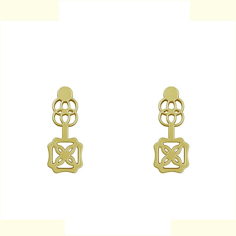 گوشواره طلا 18 عیار زنانه مدوپد مدل هندسی کد GA1-14763 گوشواره طلا 18 عیار زنانه مدوپد مدل هندسی کد GA1-14763