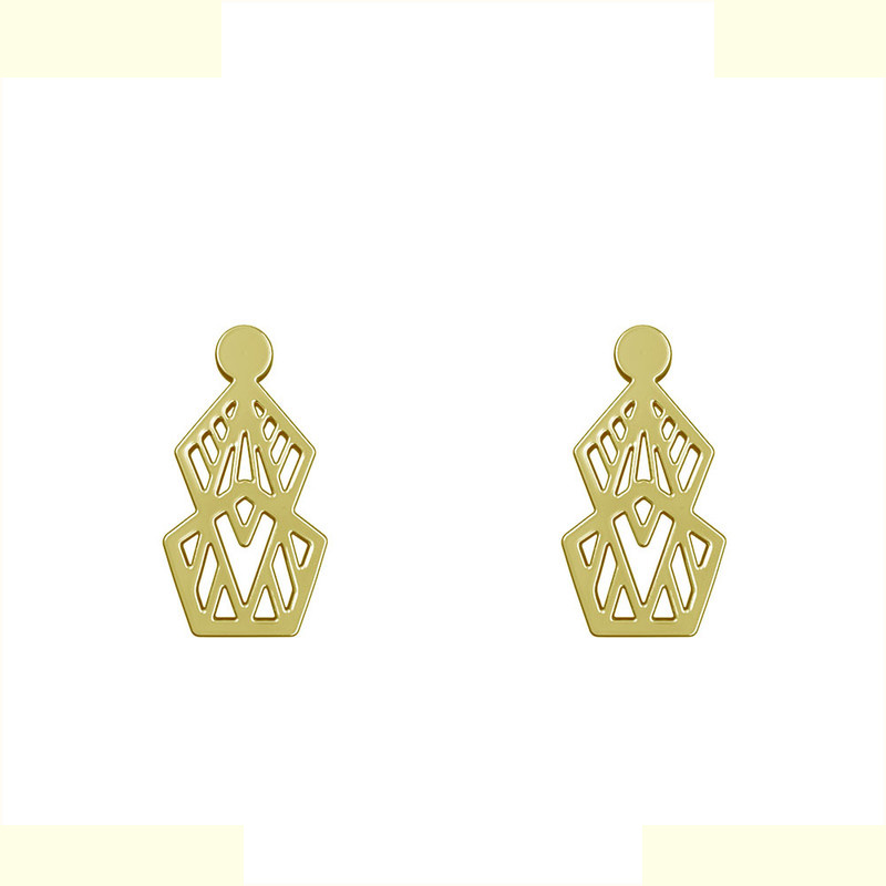 گوشواره طلا 18 عیار زنانه مدوپد مدل هندسی کد GA1-14783 گوشواره طلا 18 عیار زنانه مدوپد مدل هندسی کد GA1-14783